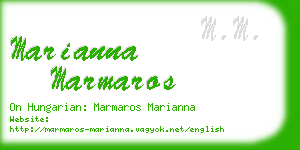 marianna marmaros business card